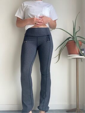 lululemon athletica Charcoal Gray Drawstring Waist Leggings